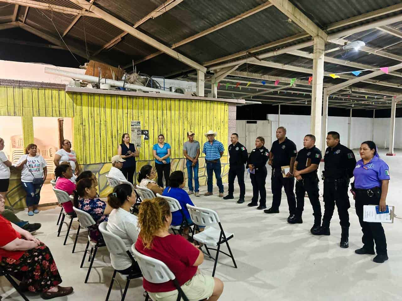 Vecinos del Ejido La Cruz se unen por la seguridad en Frontera