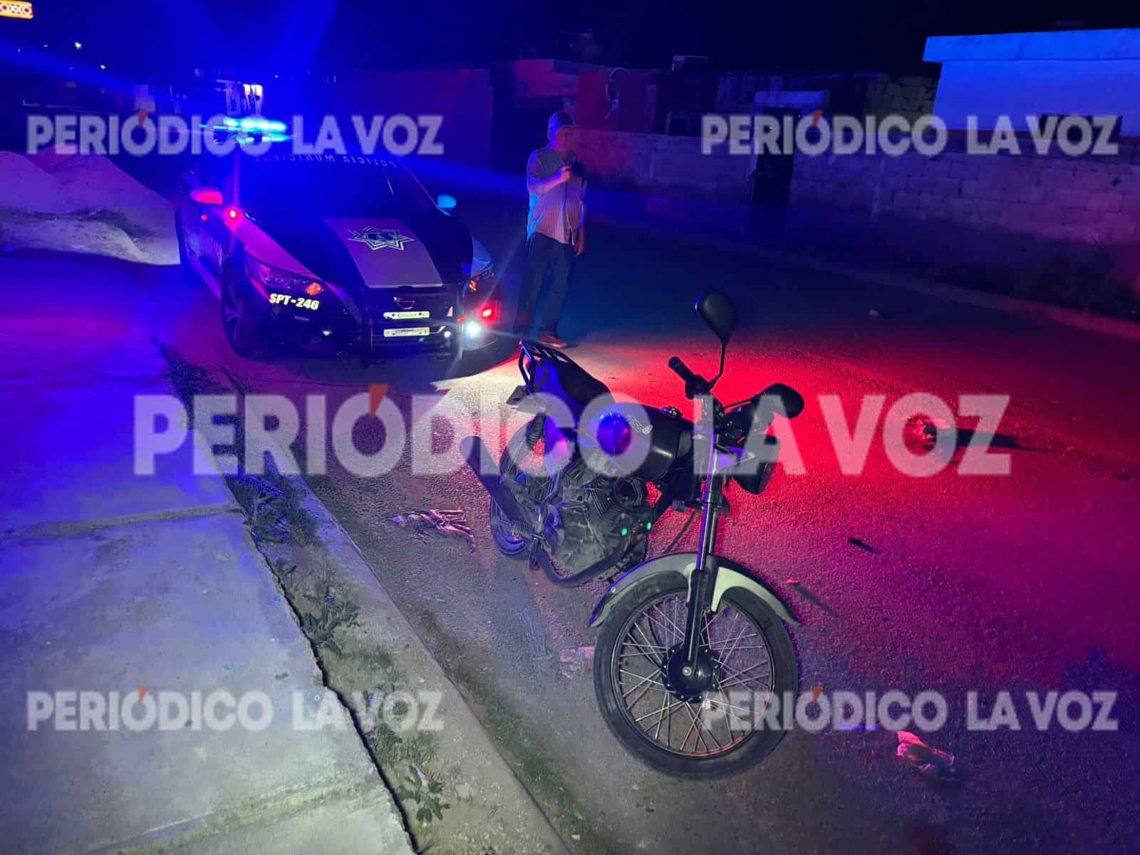 Grave accidente de motocicleta en Monclova deja a joven herido