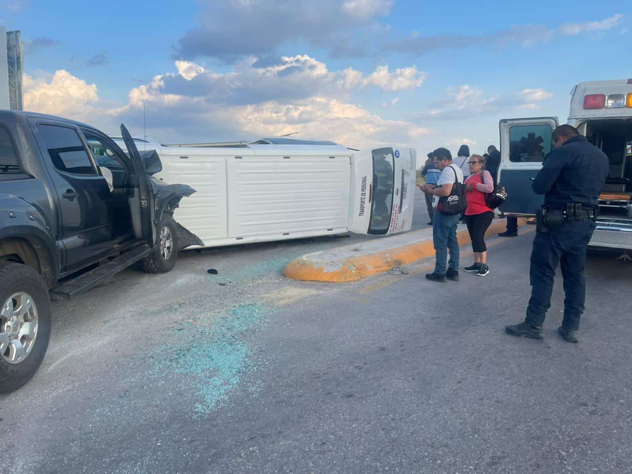 Accidente en sector Aeropuerto deja dos lesionados y un detenido en Piedras Negras