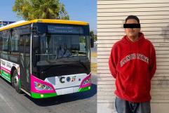 Detienen a hombre por vandalizar camión del programa “Aquí Vamos Gratis” en Saltillo