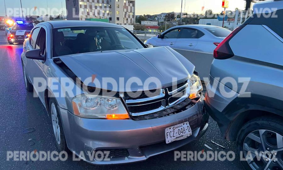Accidente múltiple genera caos vial en Monclova