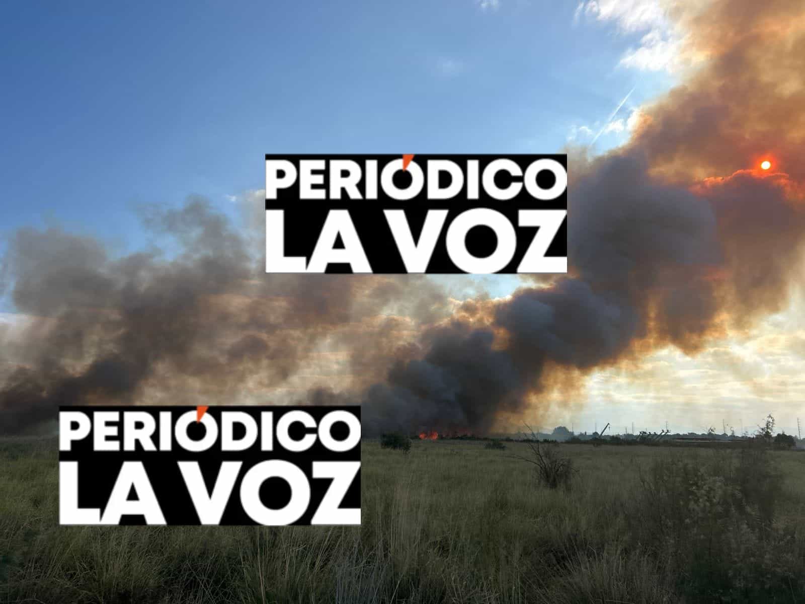 Incendio de hierba seca moviliza emergencia en Monclova