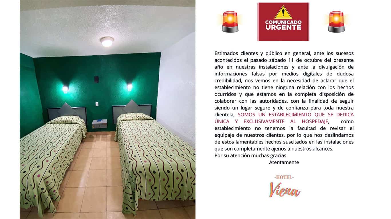 Dos hombres detenidos en operativo en Hotel Viena