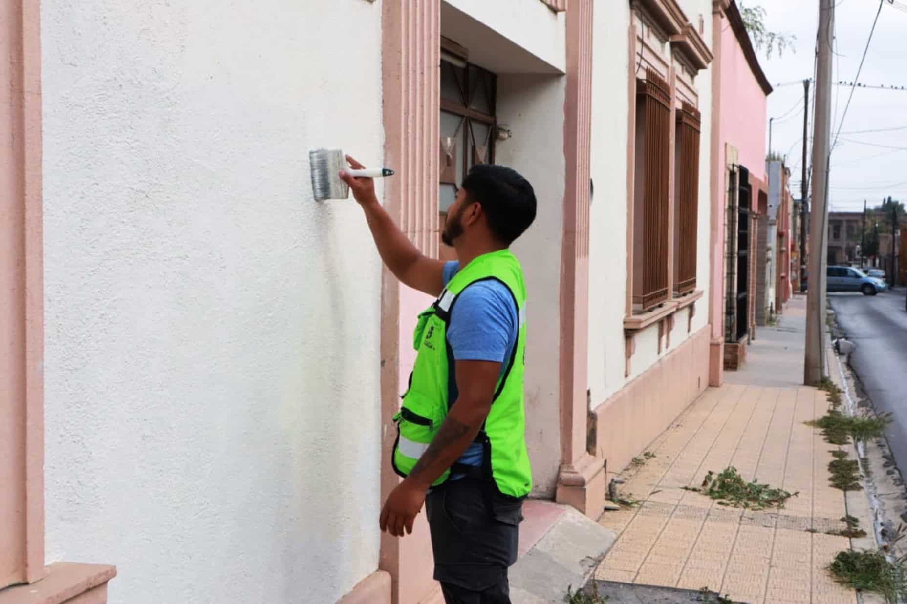 Avanza rehabilitación de fachadas en Saltillo