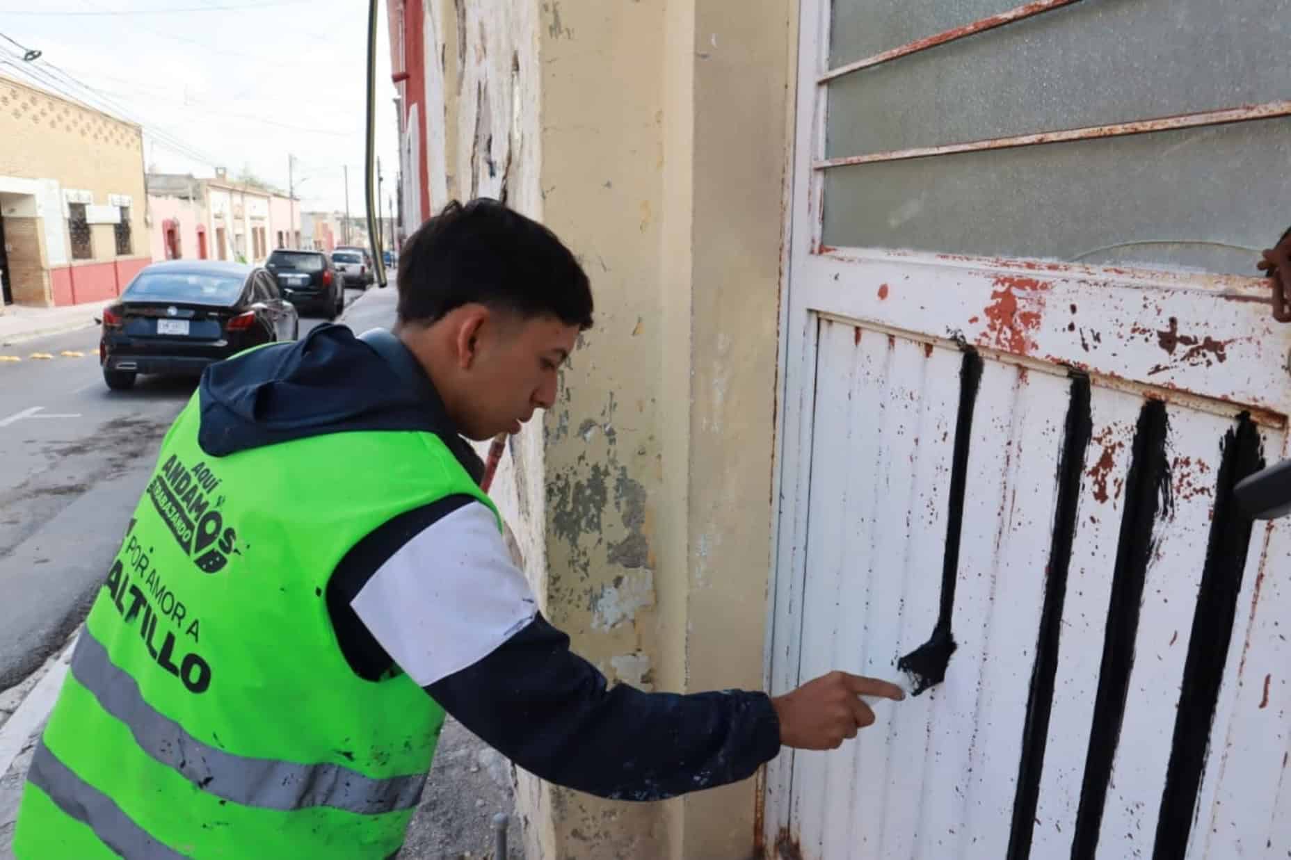 Avanza rehabilitación de fachadas en Saltillo
