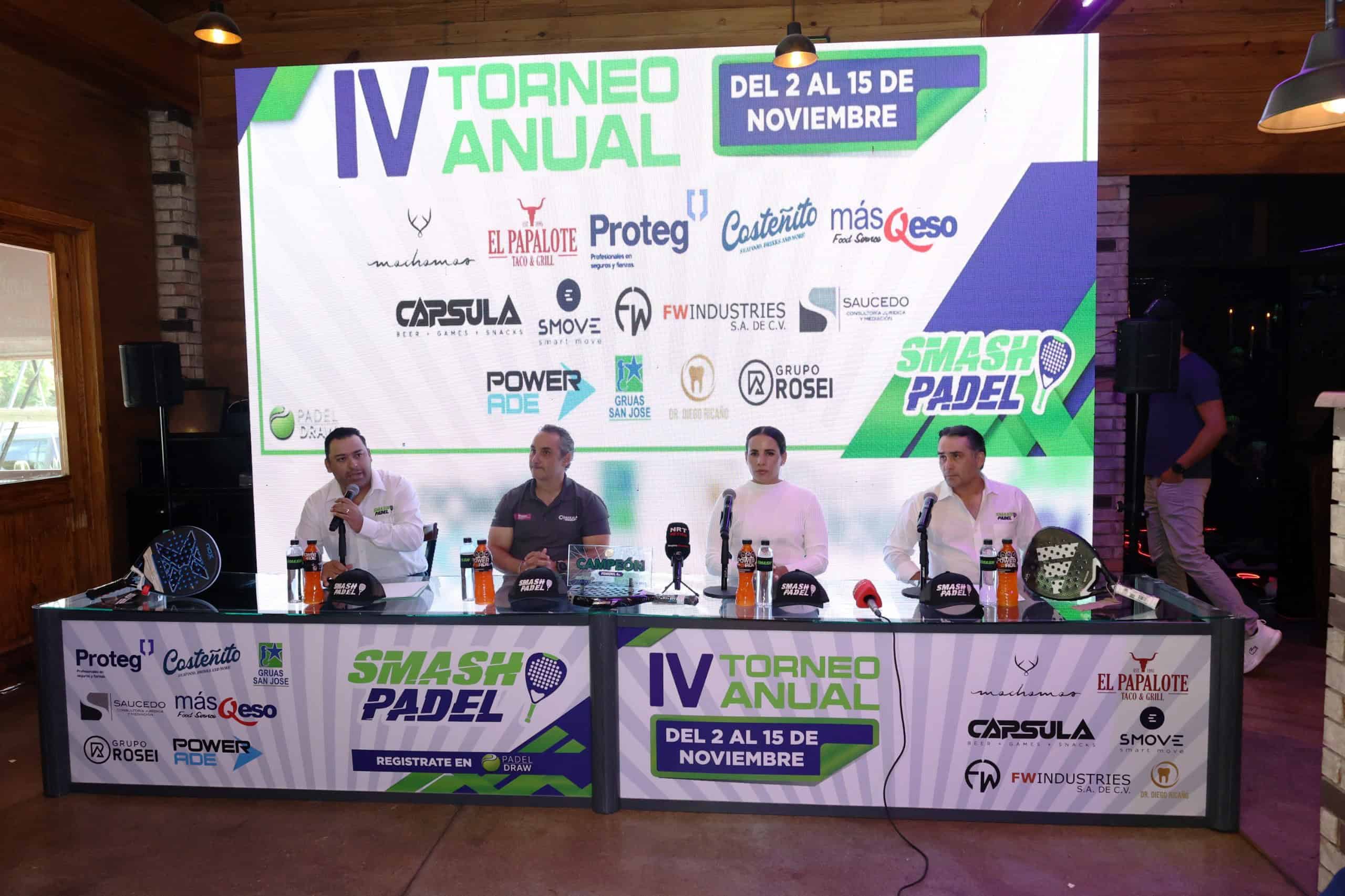 Presentan IV Torneo Anual de Pádel en Saltillo