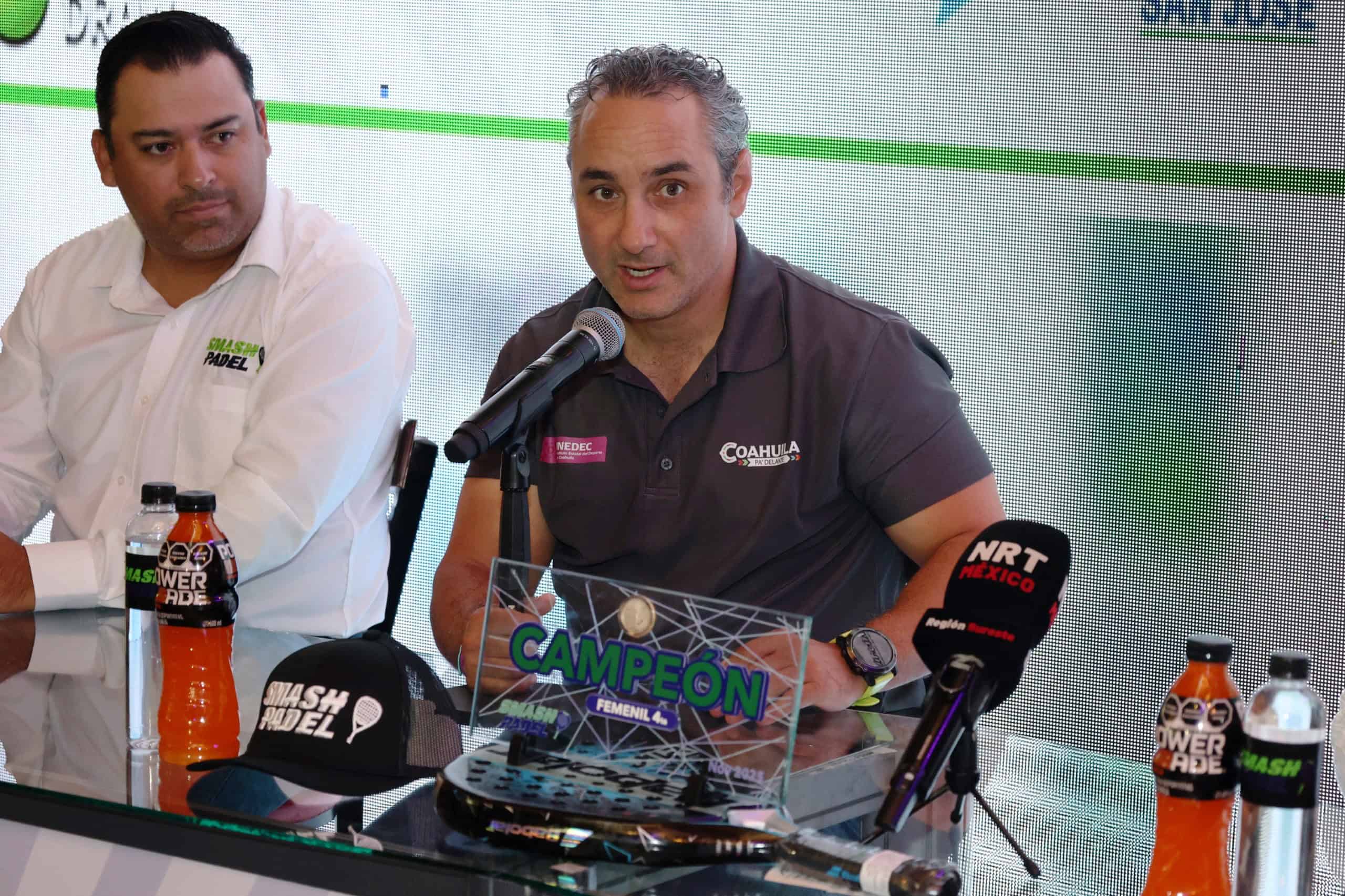 Presentan IV Torneo Anual de Pádel en Saltillo