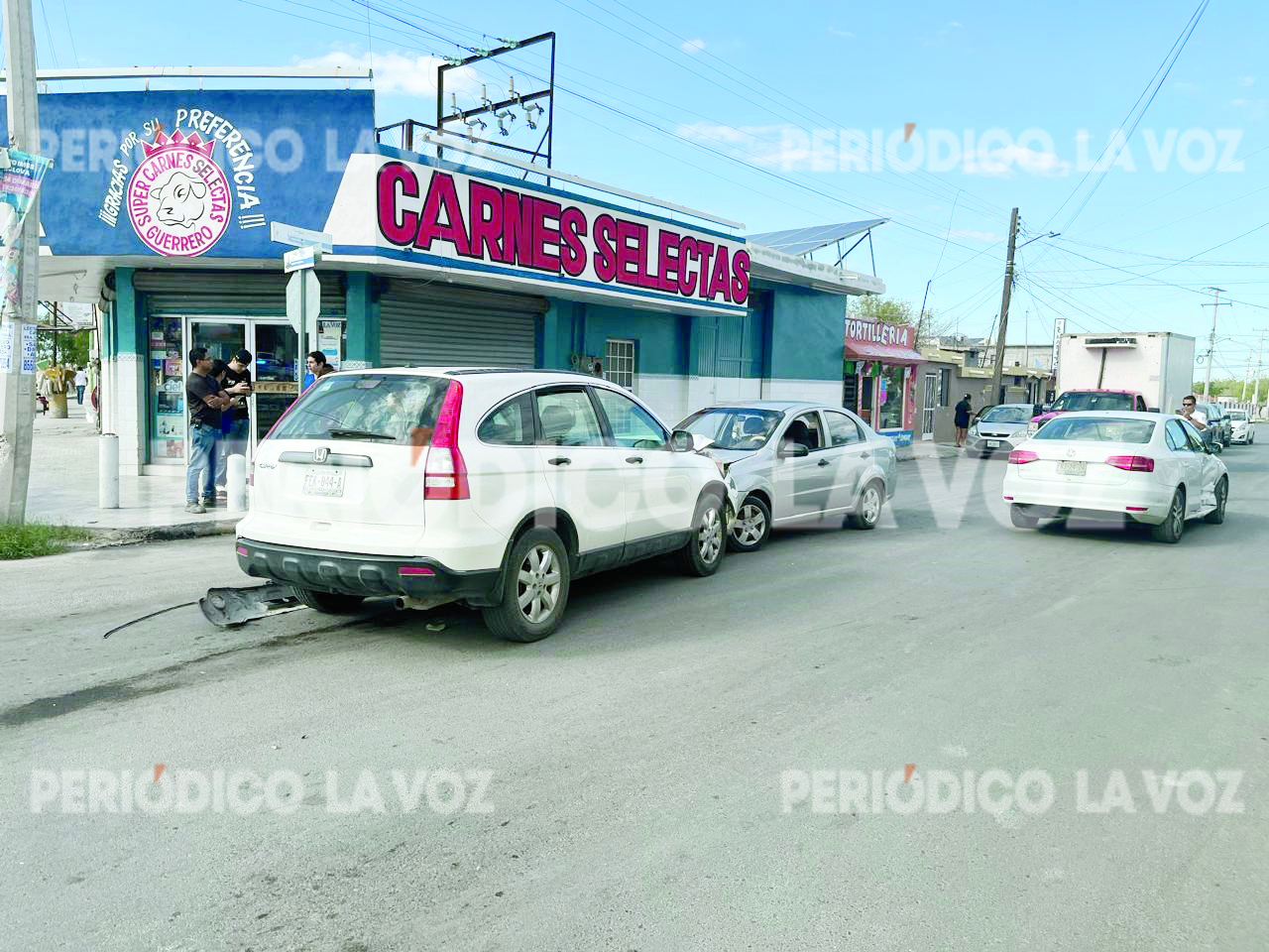 Choque múltiple en Monclova deja daños materiales