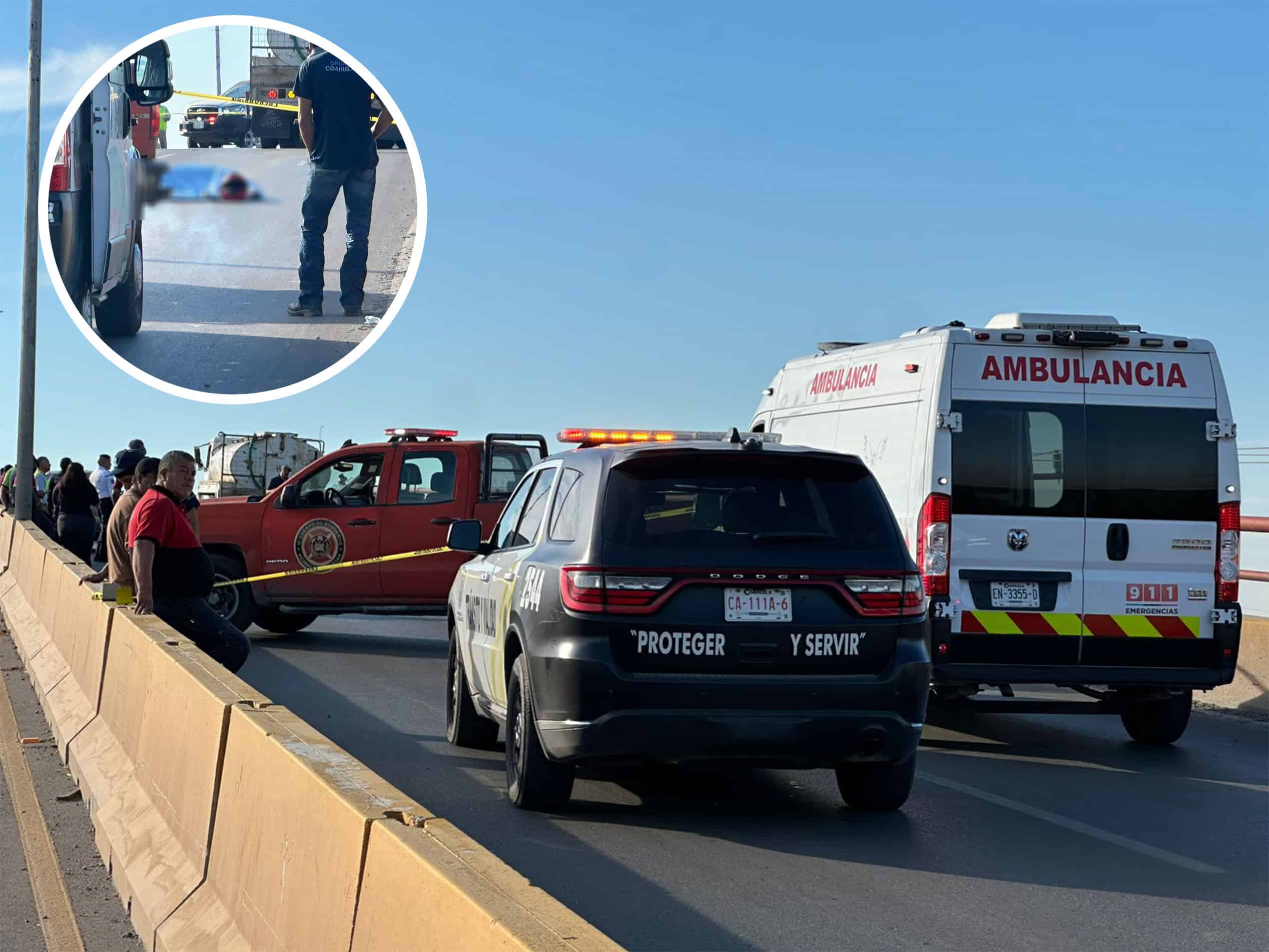 Motociclista pierde la vida en fatal accidente sobre el puente "eterno" de Piedras Negras