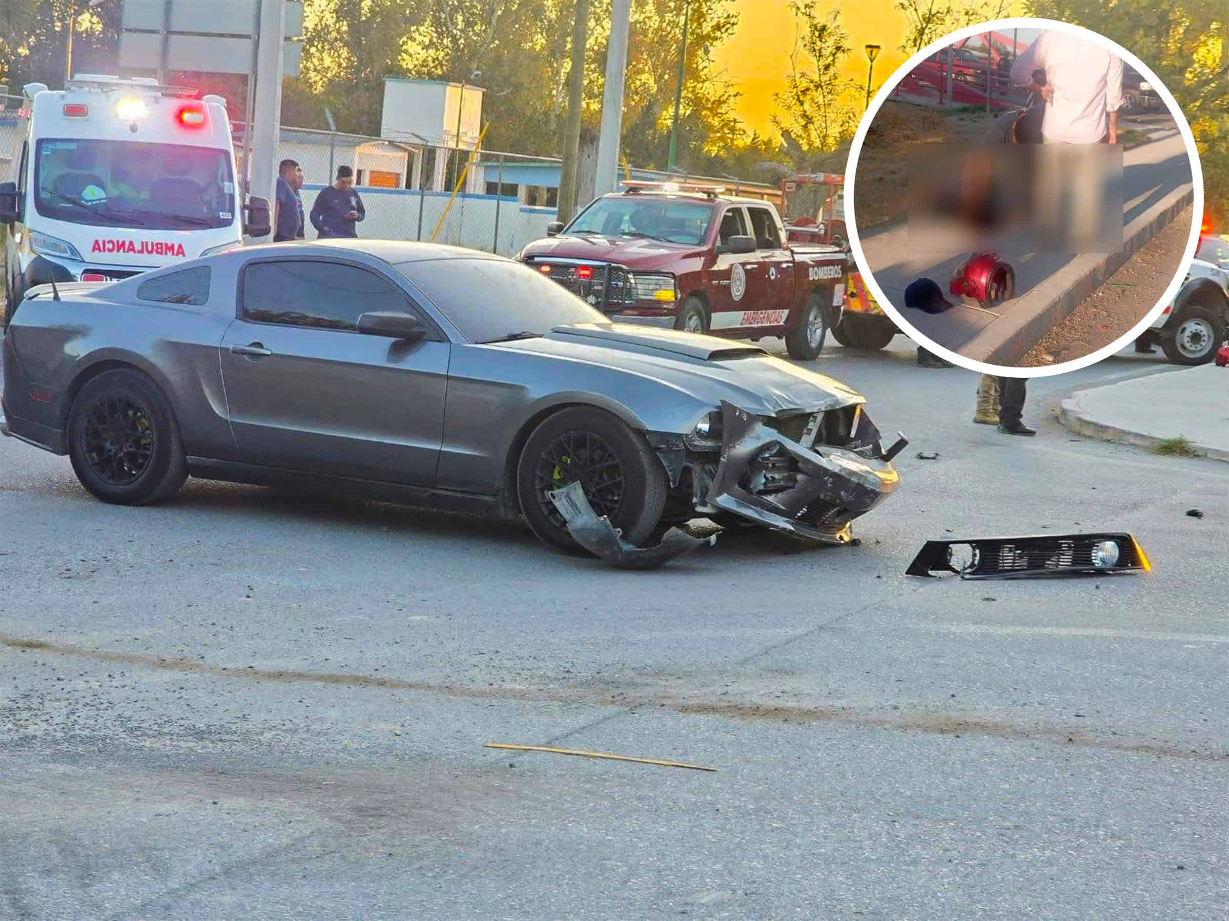 Todo lo que pasó en la muerte del motociclista embestido por mustang en la colonia Mundo Nuevo