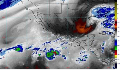 Alerta meteorológica por Frente frío 7 y lluvias en México
