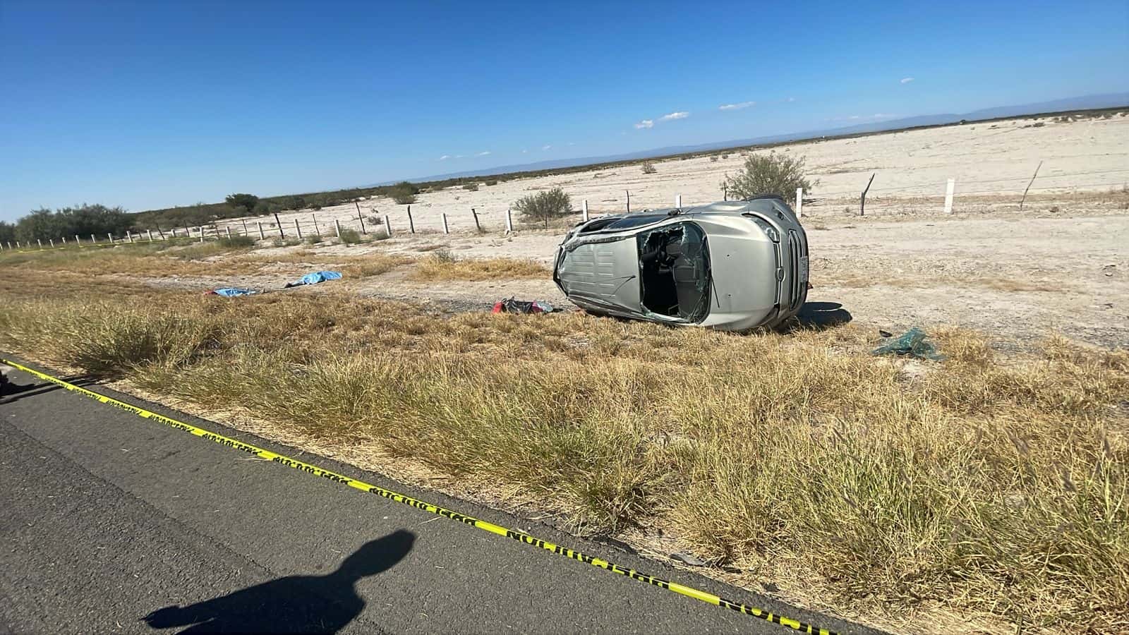 Accidente fatal en Coahuila: Mujeres pierden la vida en volcadura cerca de Parras