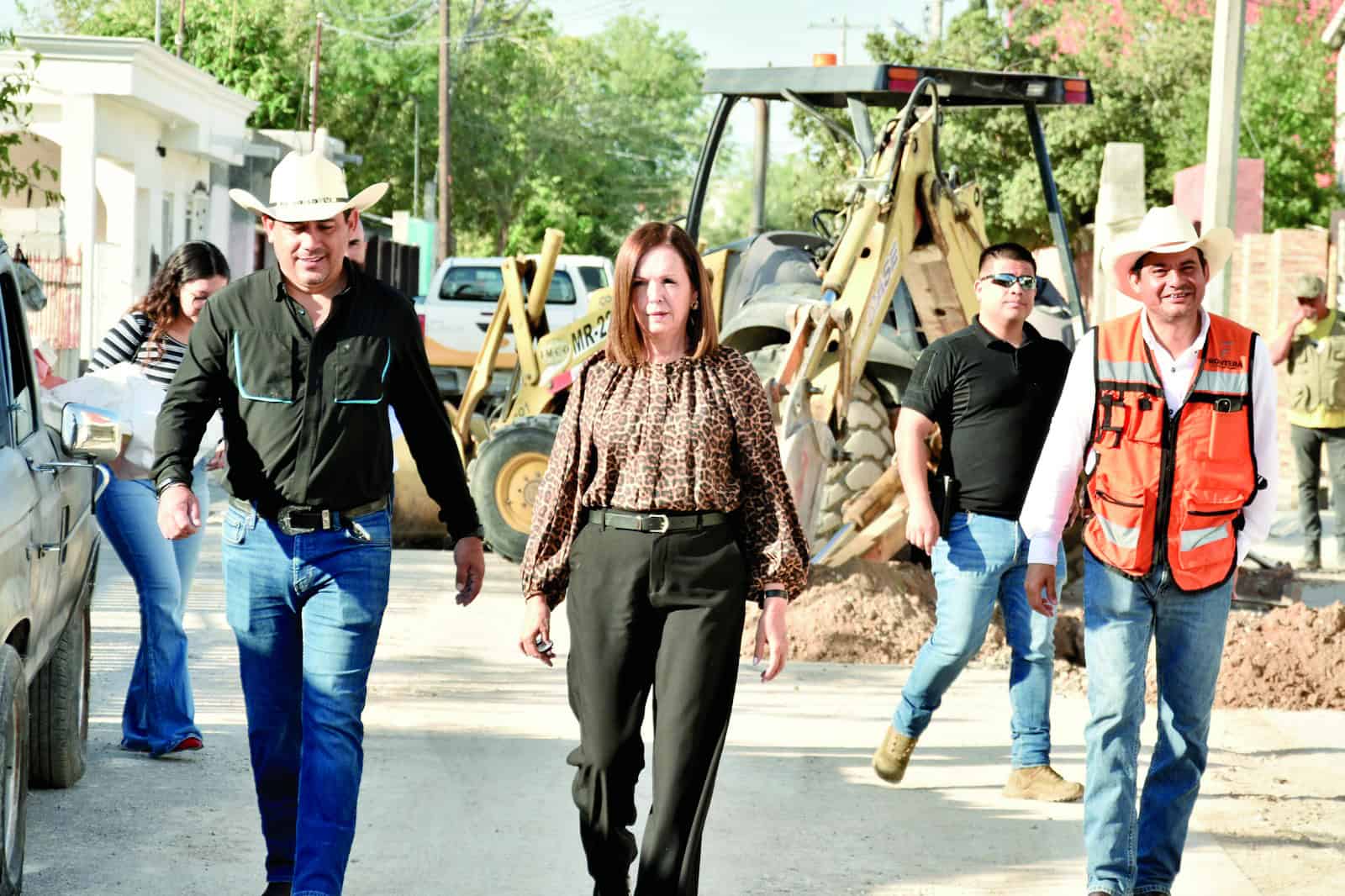Alcaldesa Sari Pérez Cantú supervisa avances del programa Mejorando el Agua en Frontera, Coahuila
