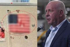 Encuentran bandera de EE. UU. con esvástica en oficina de congresista republicano