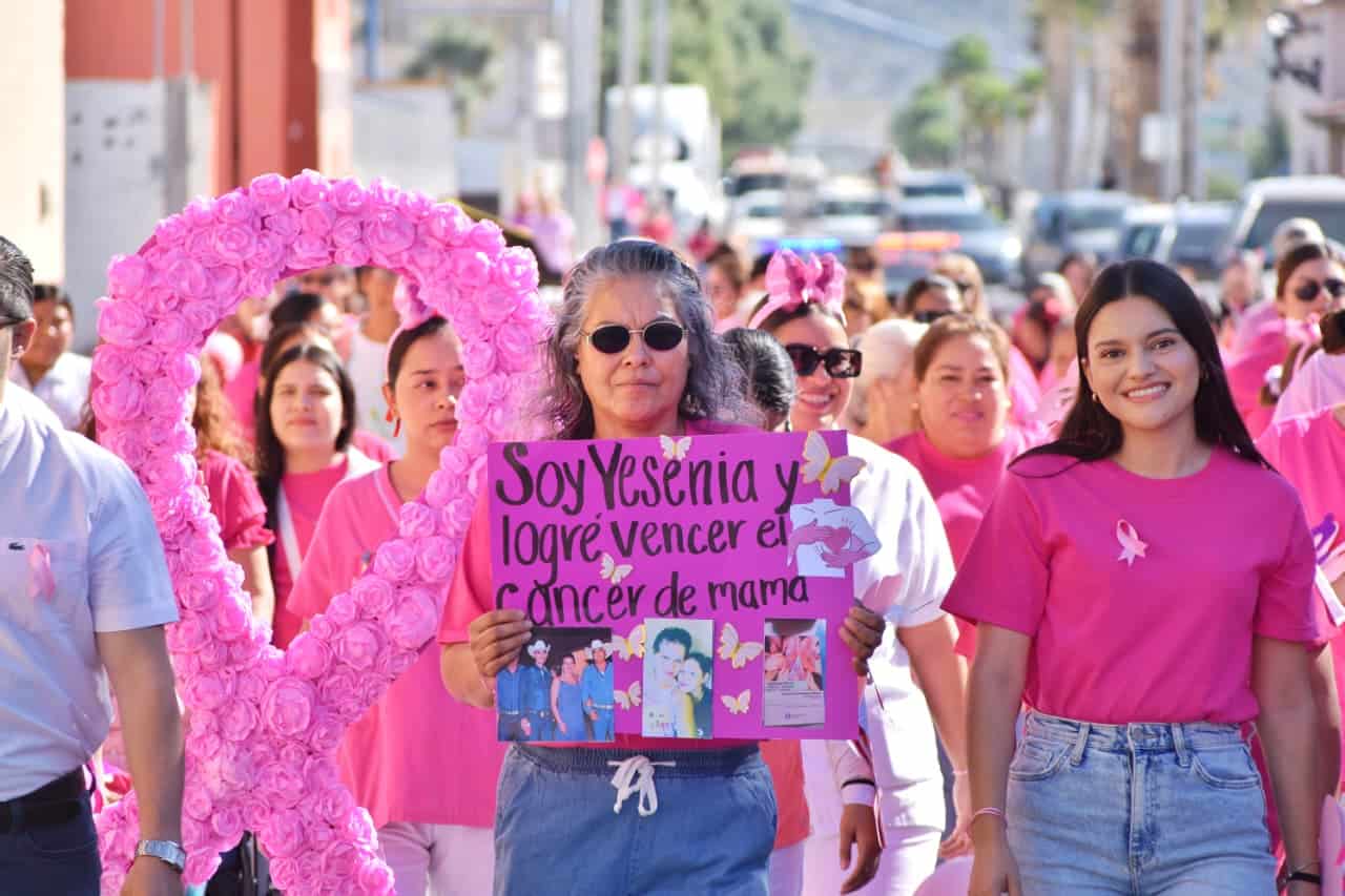 Emotiva Caminata Rosa en Cuatro Ciénegas contra el Cáncer de Mama