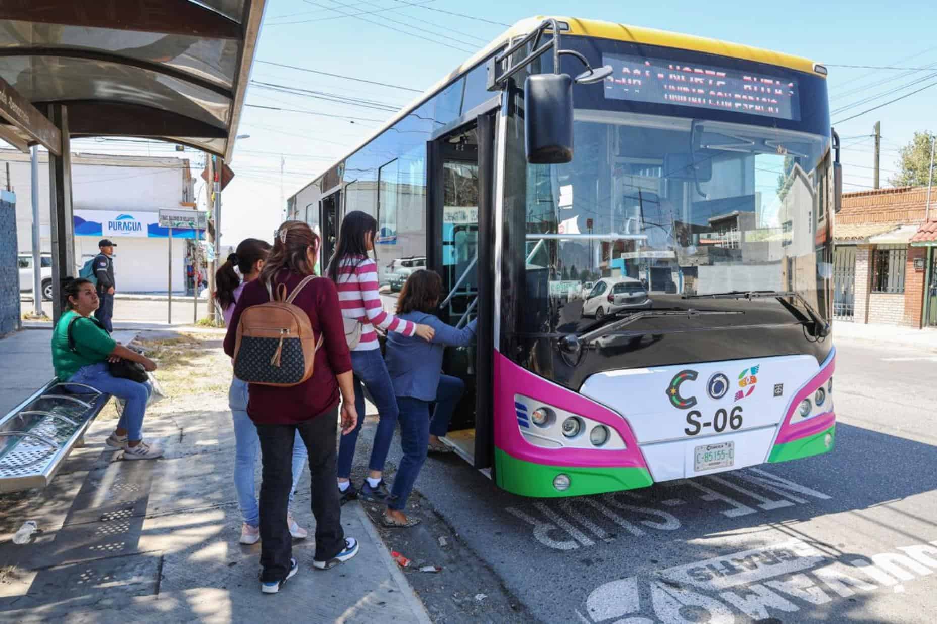 Más de 261 mil traslados con programa de transporte gratuito en Saltillo