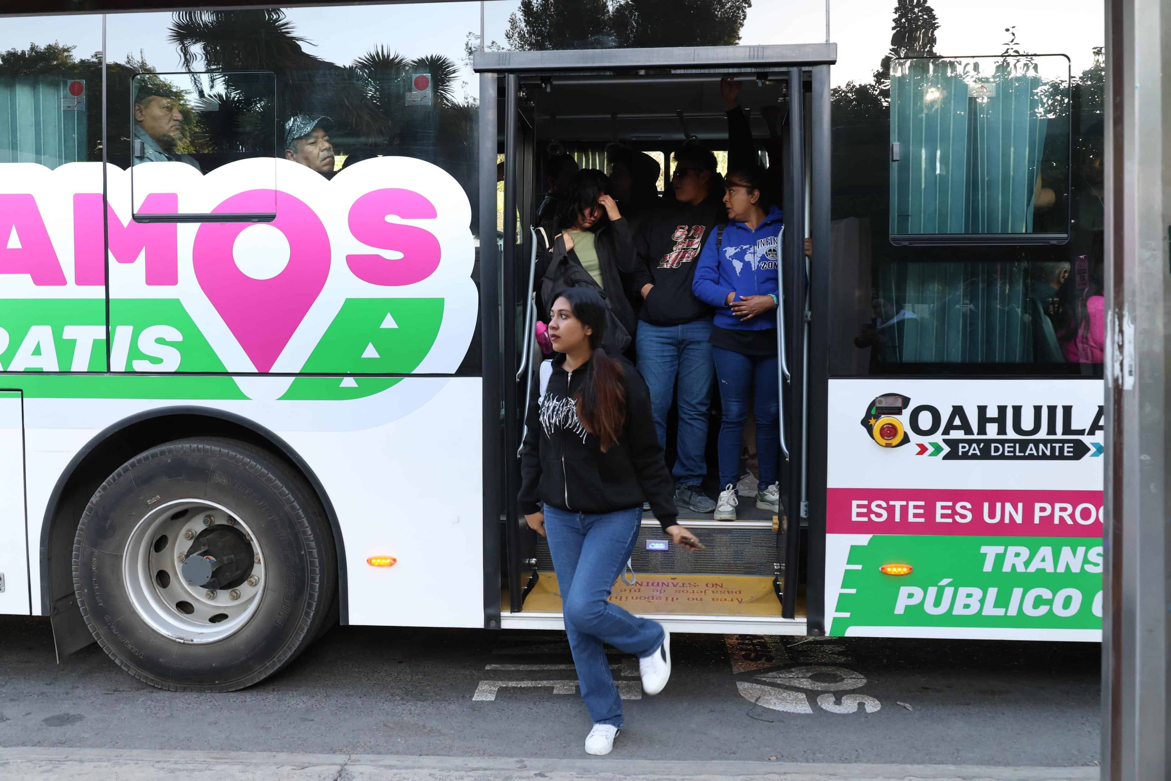 Más de 261 mil traslados con programa de transporte gratuito en Saltillo