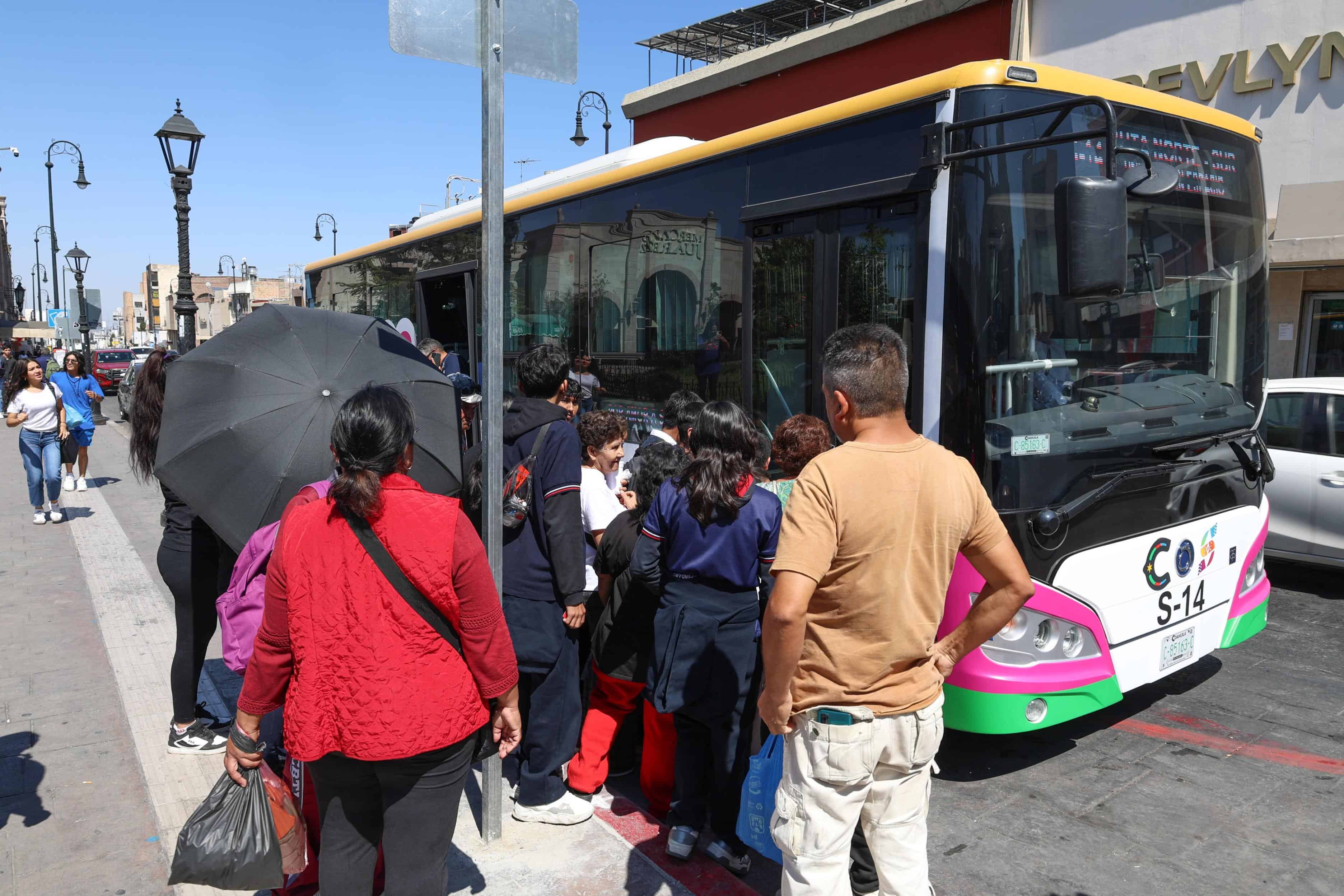 Más de 261 mil traslados con programa de transporte gratuito en Saltillo