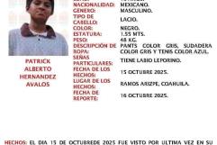 Buscan a Patrick en Ramos Arizpe