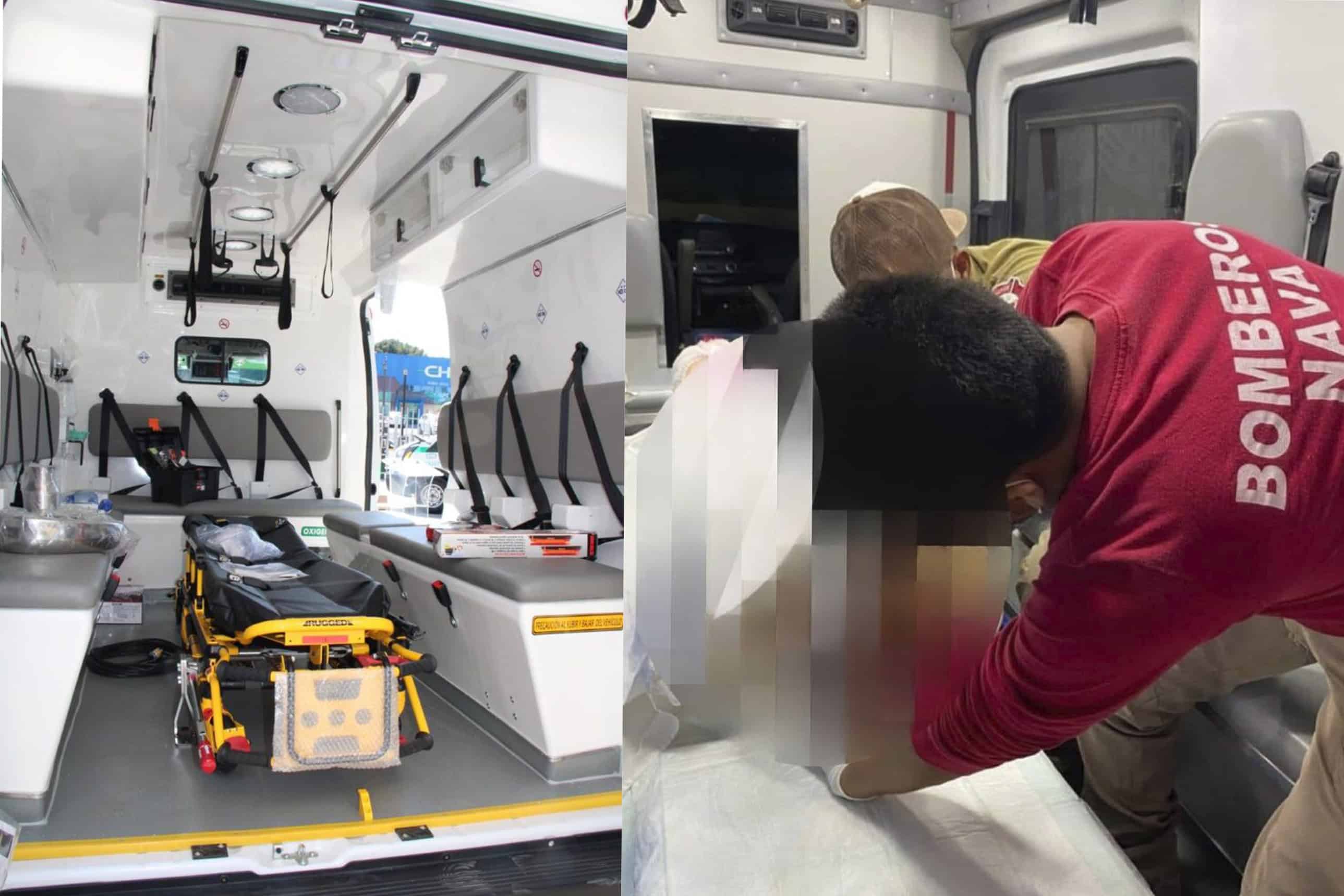 Mujer da a luz a una bella niña en ambulancia de Nava