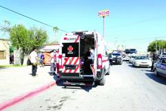 Estampa moto contra taxi