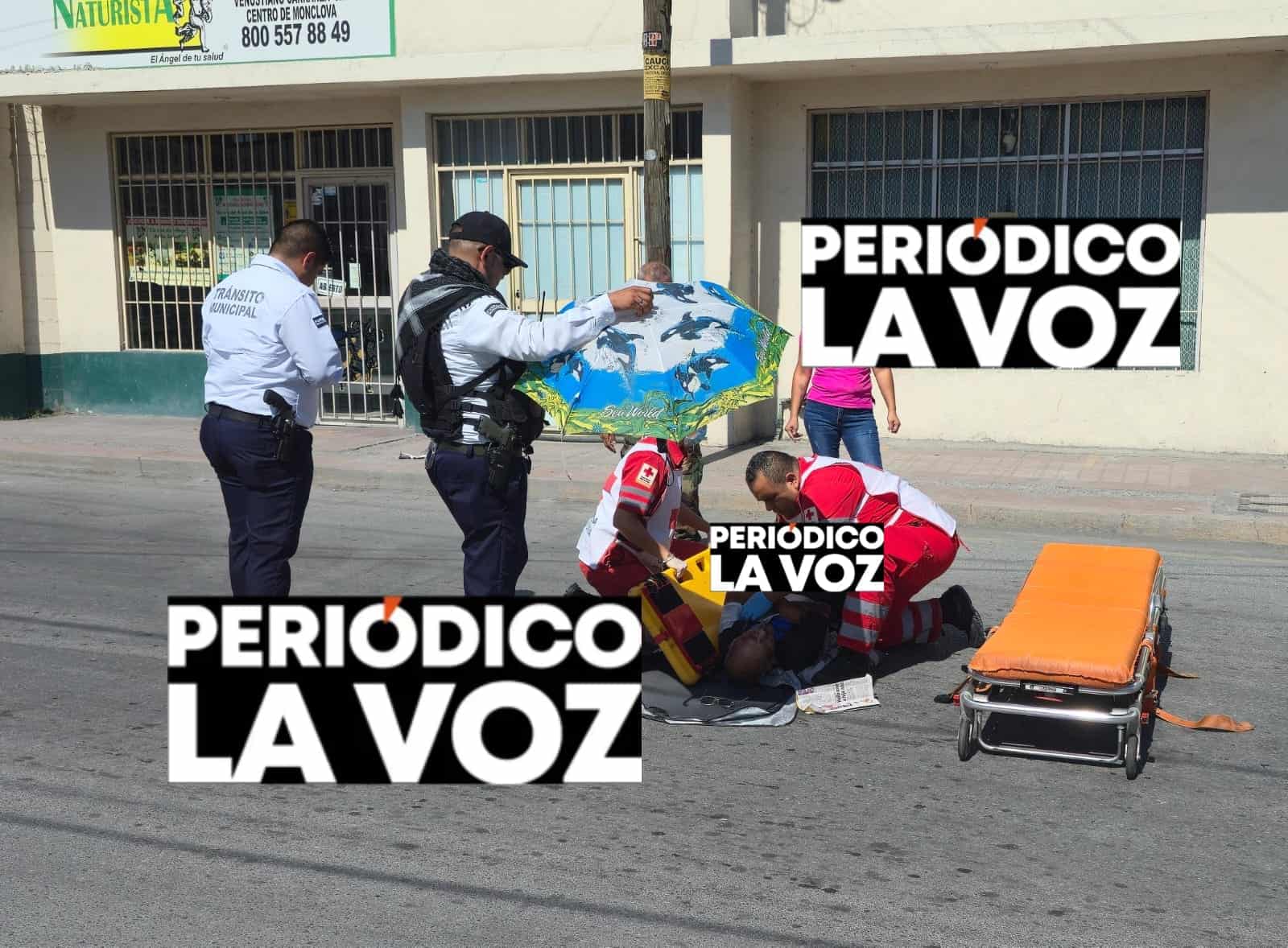 Abuelito es atropellado por camión de la Calle 11 en pleno Centro