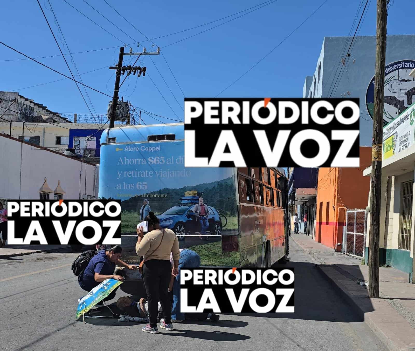 Abuelito es atropellado por camión de la Calle 11 en pleno Centro