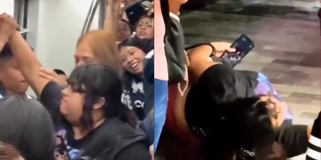 ´¡Que la bajen!´: usuarios del Metro Monterrey ´sacan´ a mujer del vagon rosa