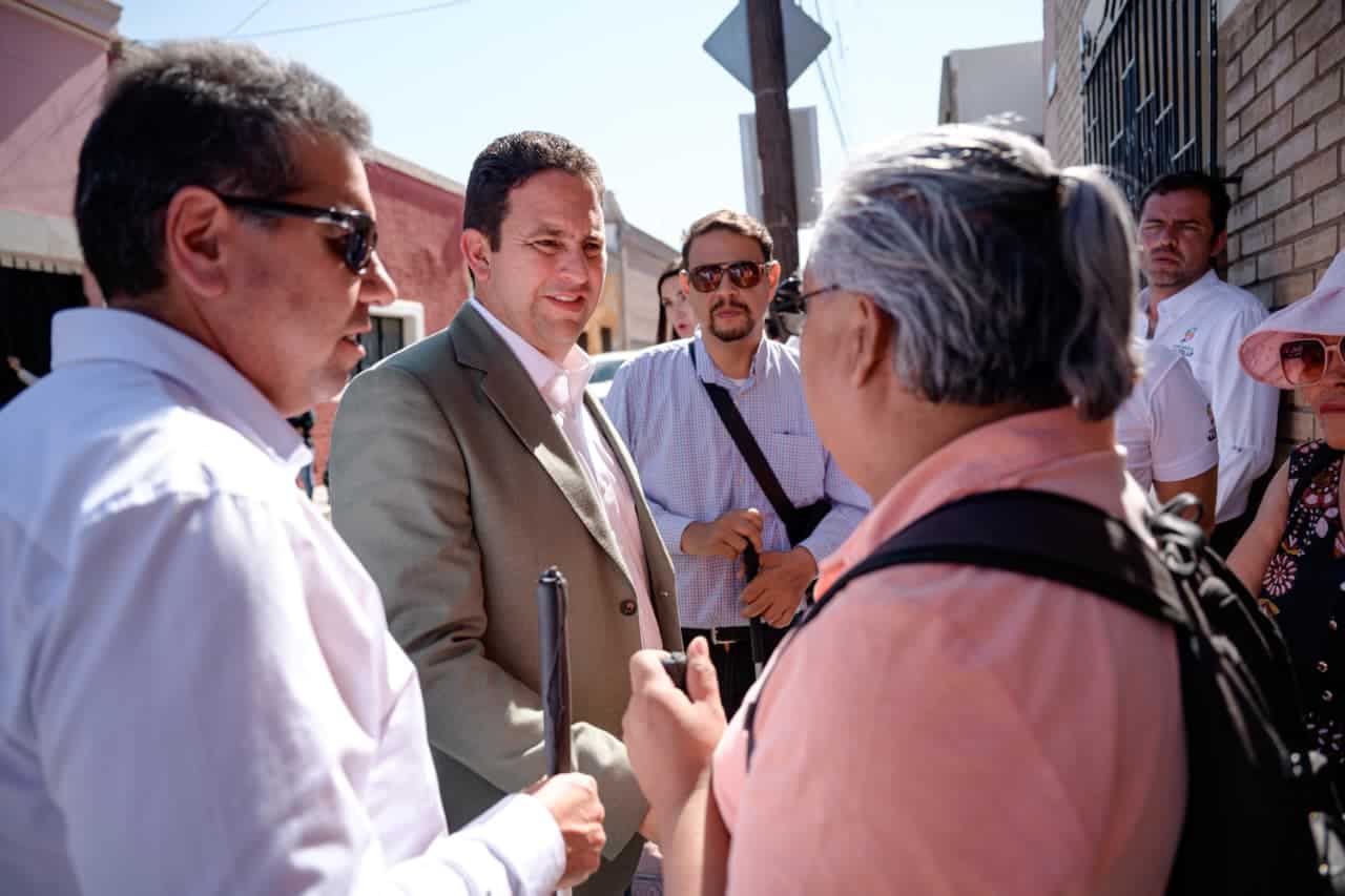 Alcalde de Saltillo impulsa embellecimiento de fachadas y accesibilidad