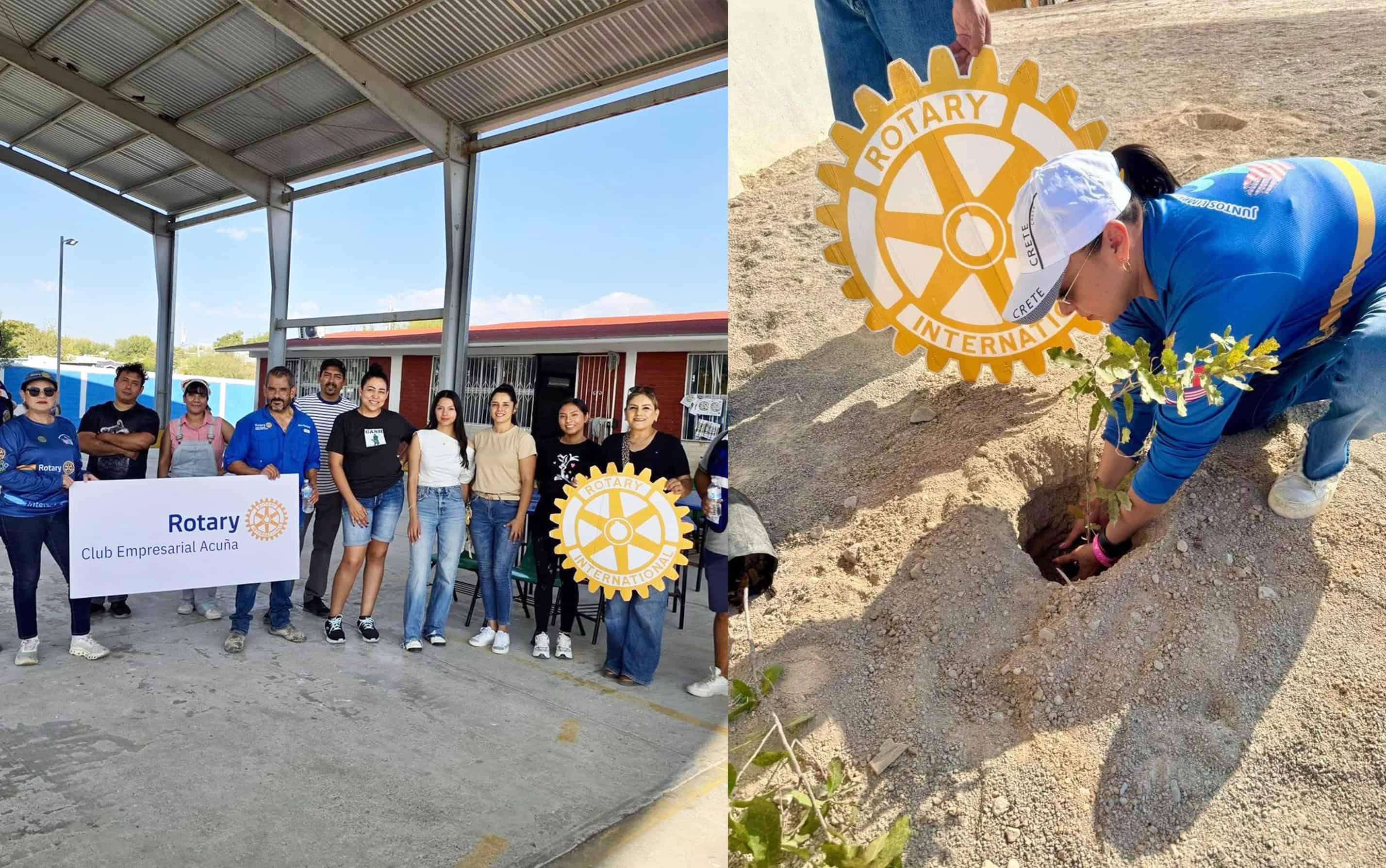 Club Rotario impulsa conciencia ambiental con plantación de encinos en 12 planteles educativos.