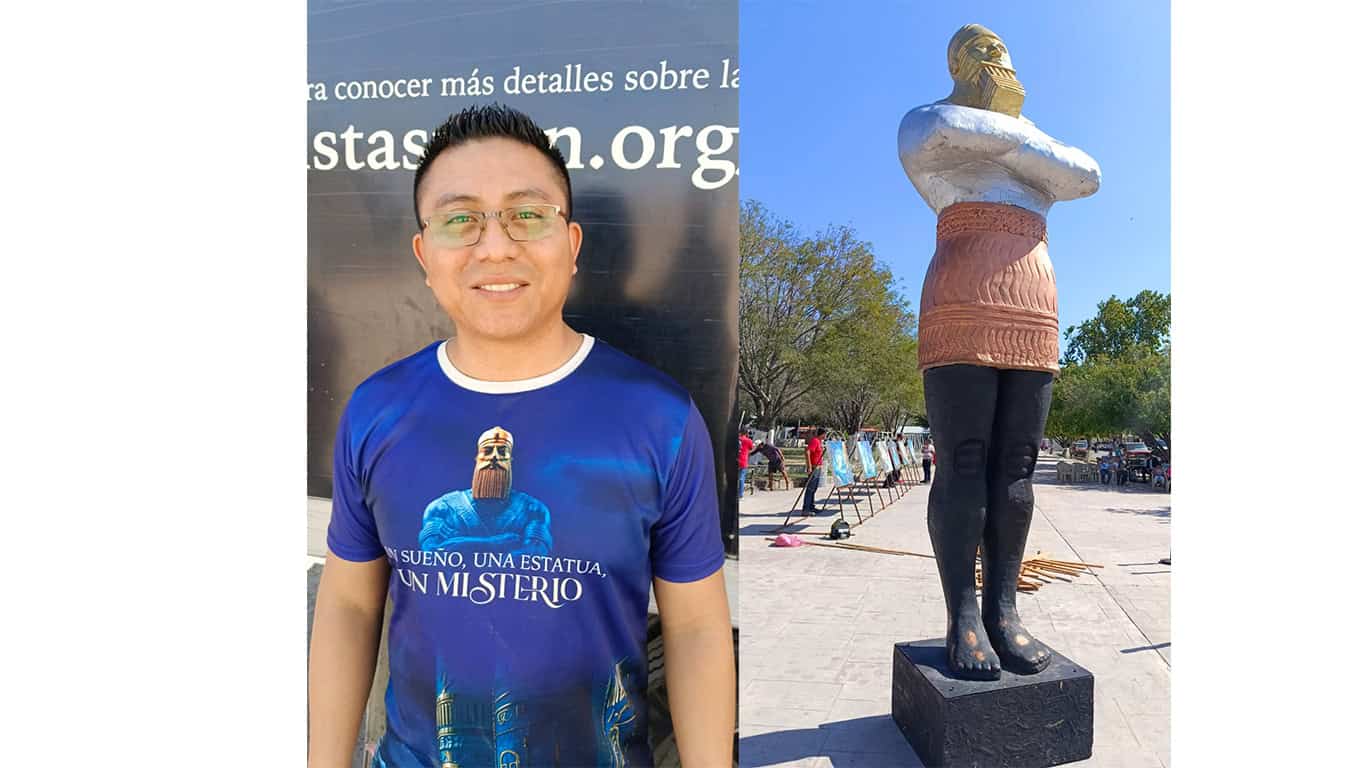Estatua de la Iglesia Adventista presentada en Plaza Principal de Sabinas