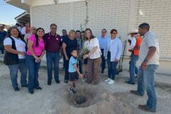 Ayuntamiento de Frontera lleva a cabo programa de reforestación en escuela primaria