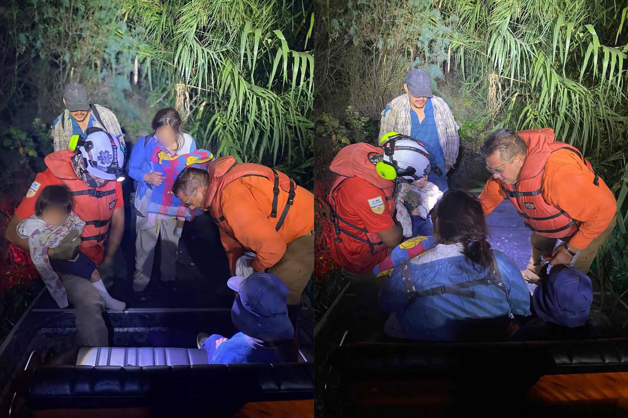 Rescatan a familia guatemalteca perdida durante tres días en el río Bravo