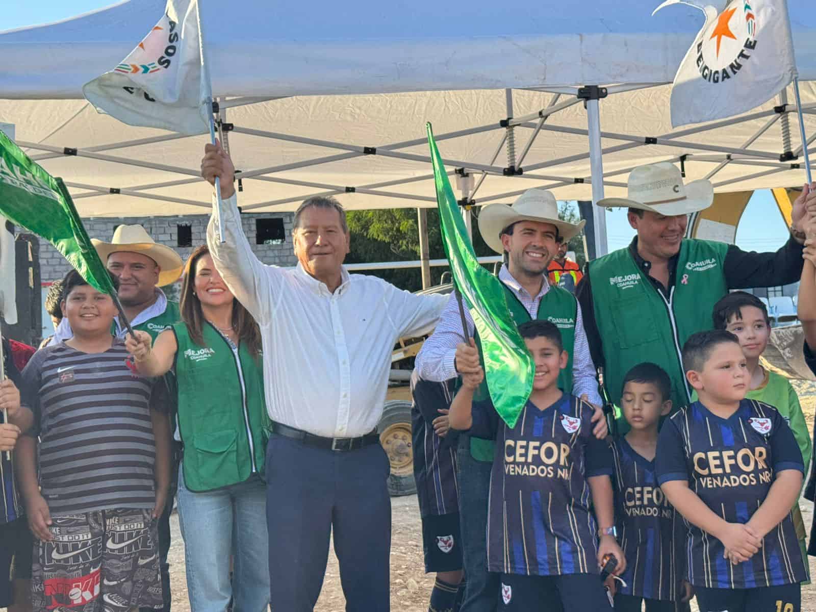 MEJORA Coahuila y autoridades locales se unen para proyecto deportivo en Nueva Rosita