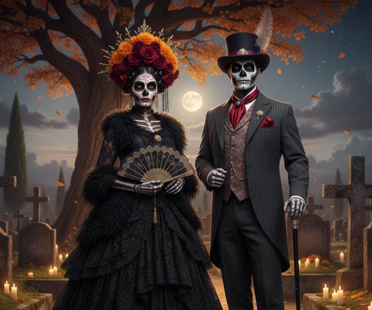 Maquillaje de Catrina: El Arte de Fusionar Color y Tradición
