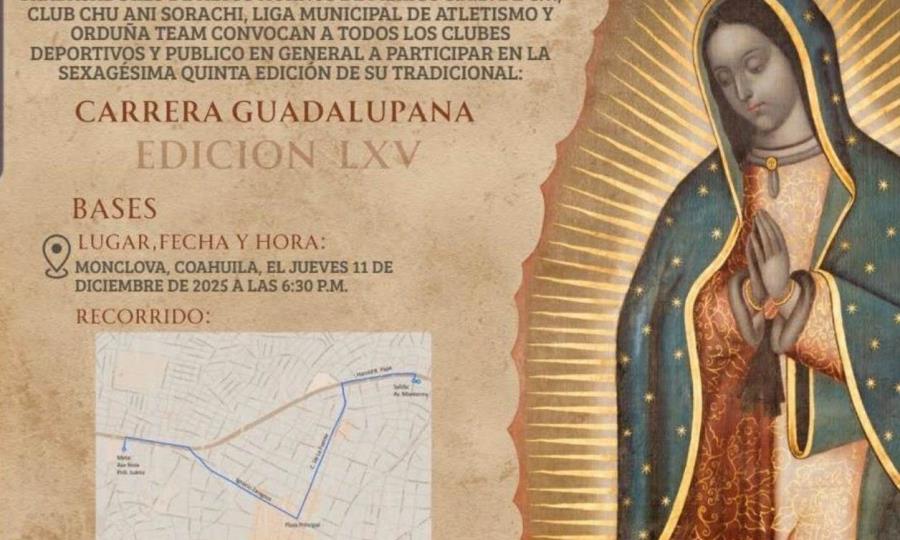 AHMSA reanuda la 65ª Carrera Guadalupana en Monclova