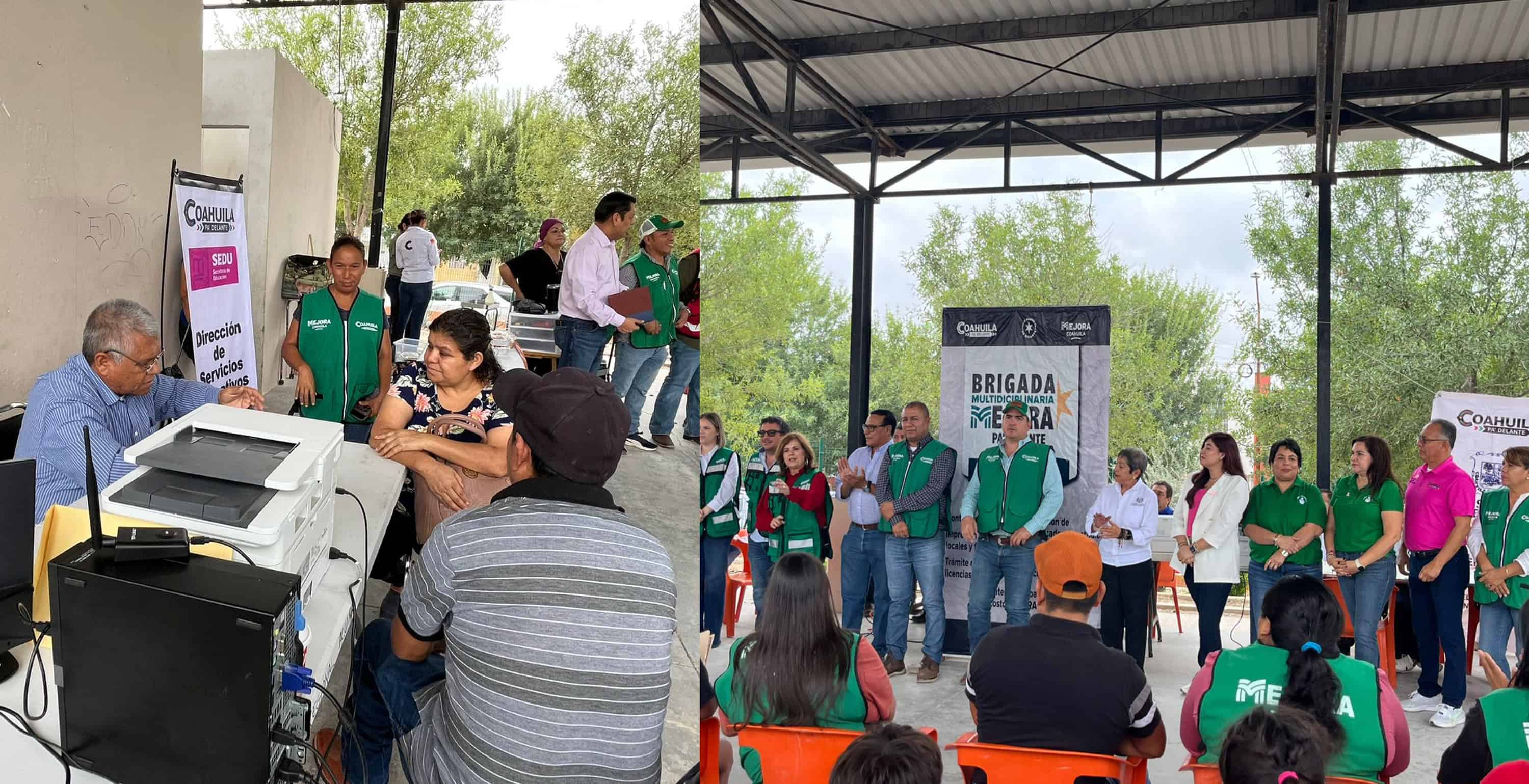 Llevan brigada multidisciplinaria a familias de Altos de Santa Teresa