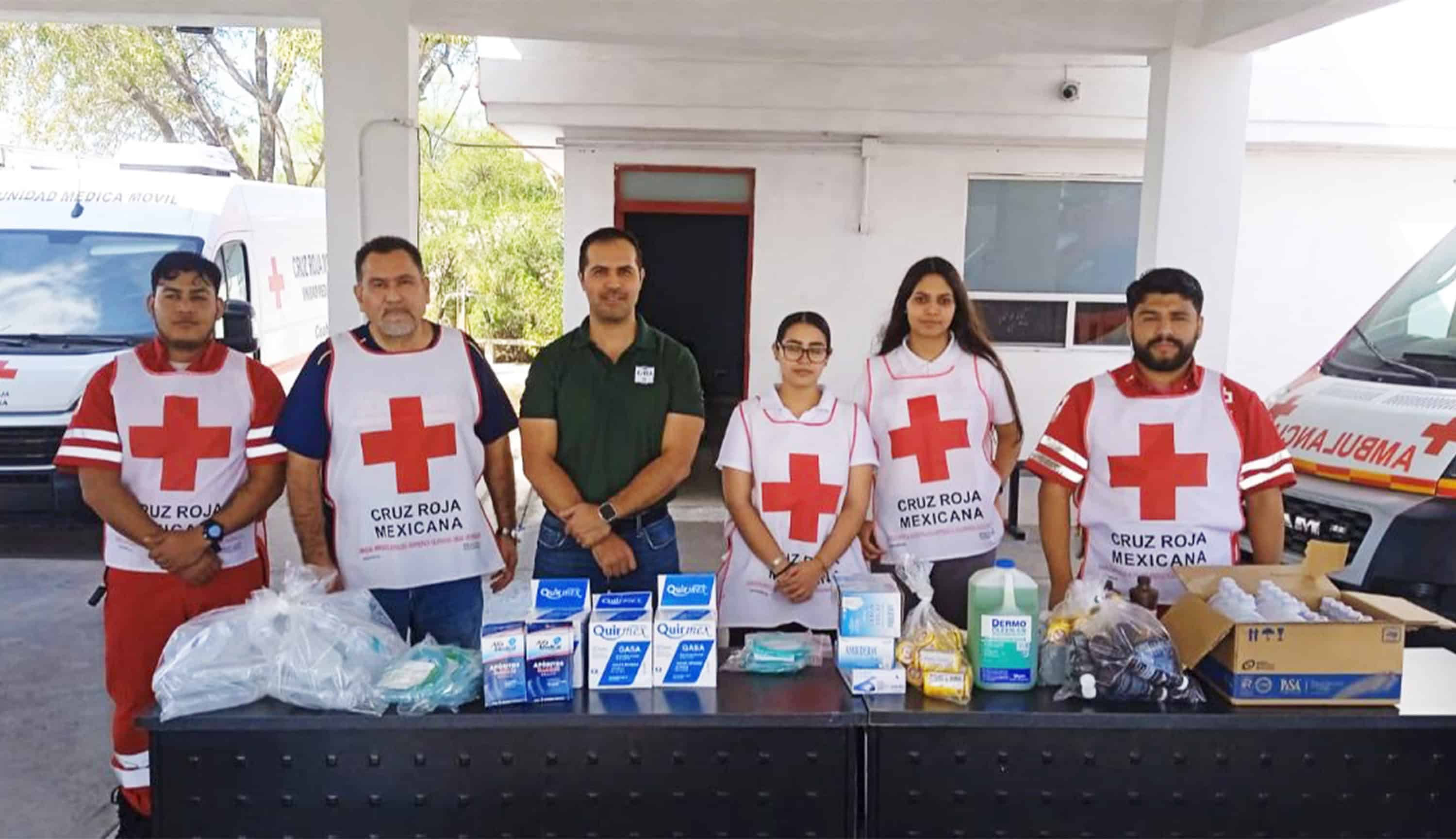 Ciudadanía apoya a la Cruz Roja de Acuña con donaciones de insumos médicos