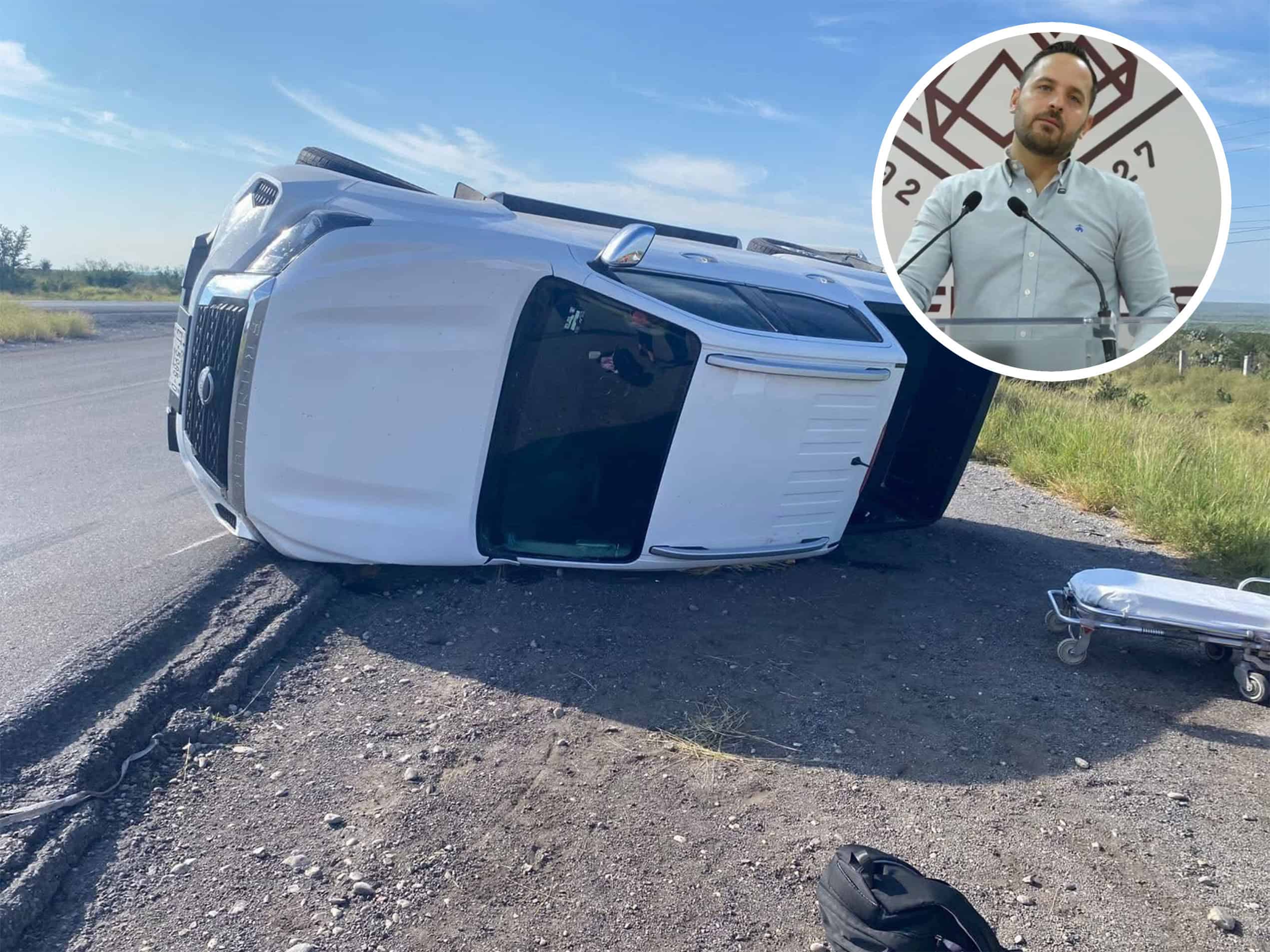 Investigan a funcionarias por accidente en vehículo oficial con menores a bordo