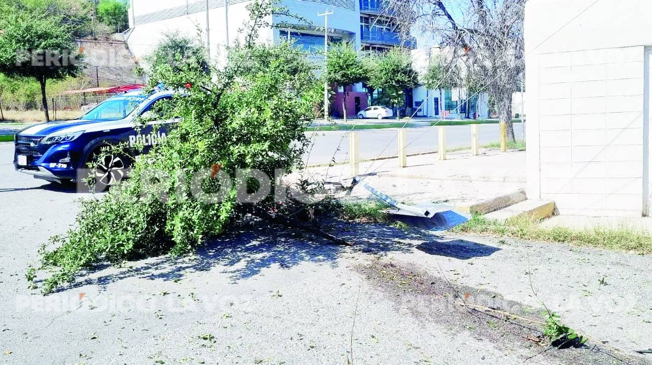 Irresponsable conductor huye tras causar daños en Monclova