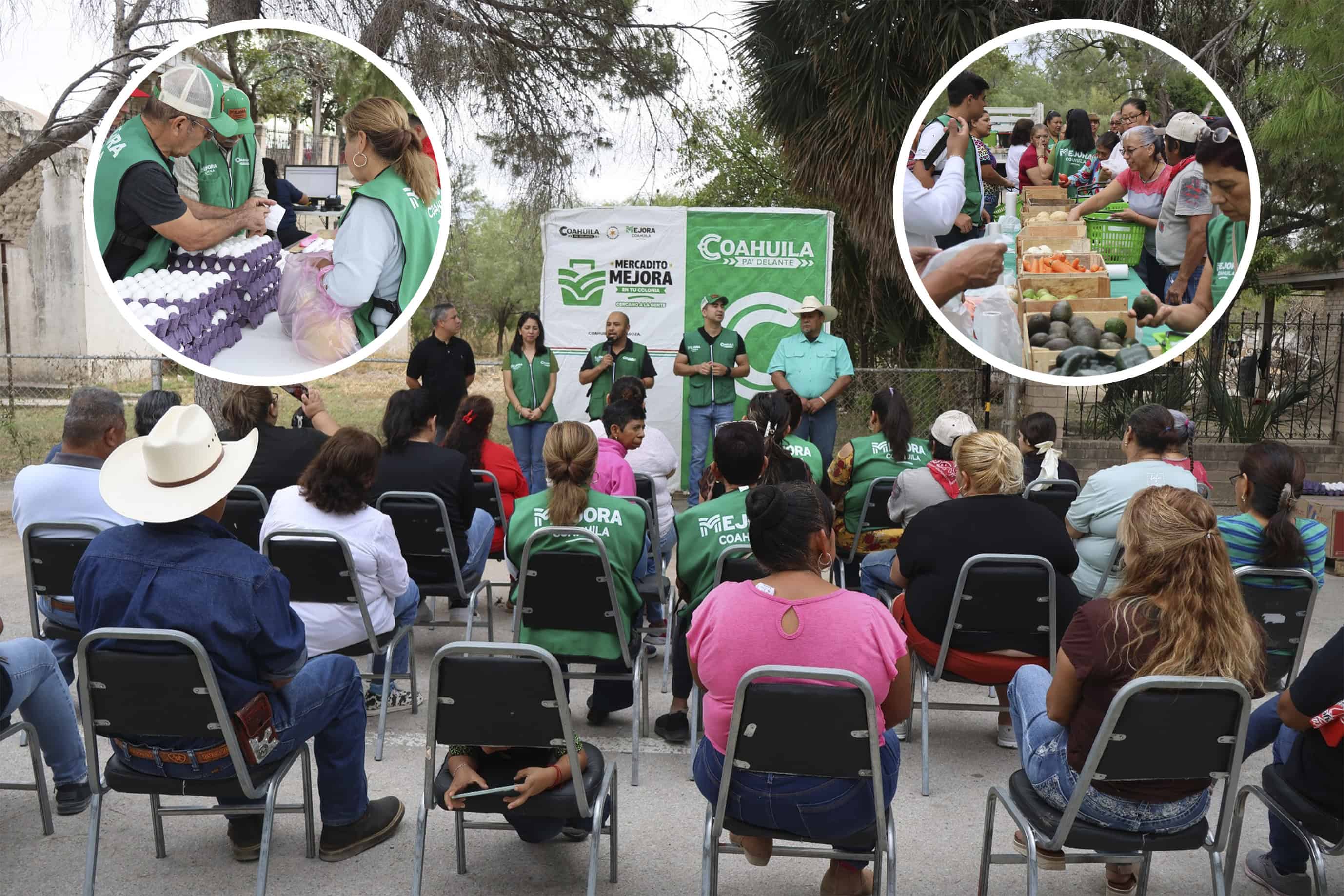 Llevan al ejido El Moral  el "Mercadito Mejora" con productos a bajo costo