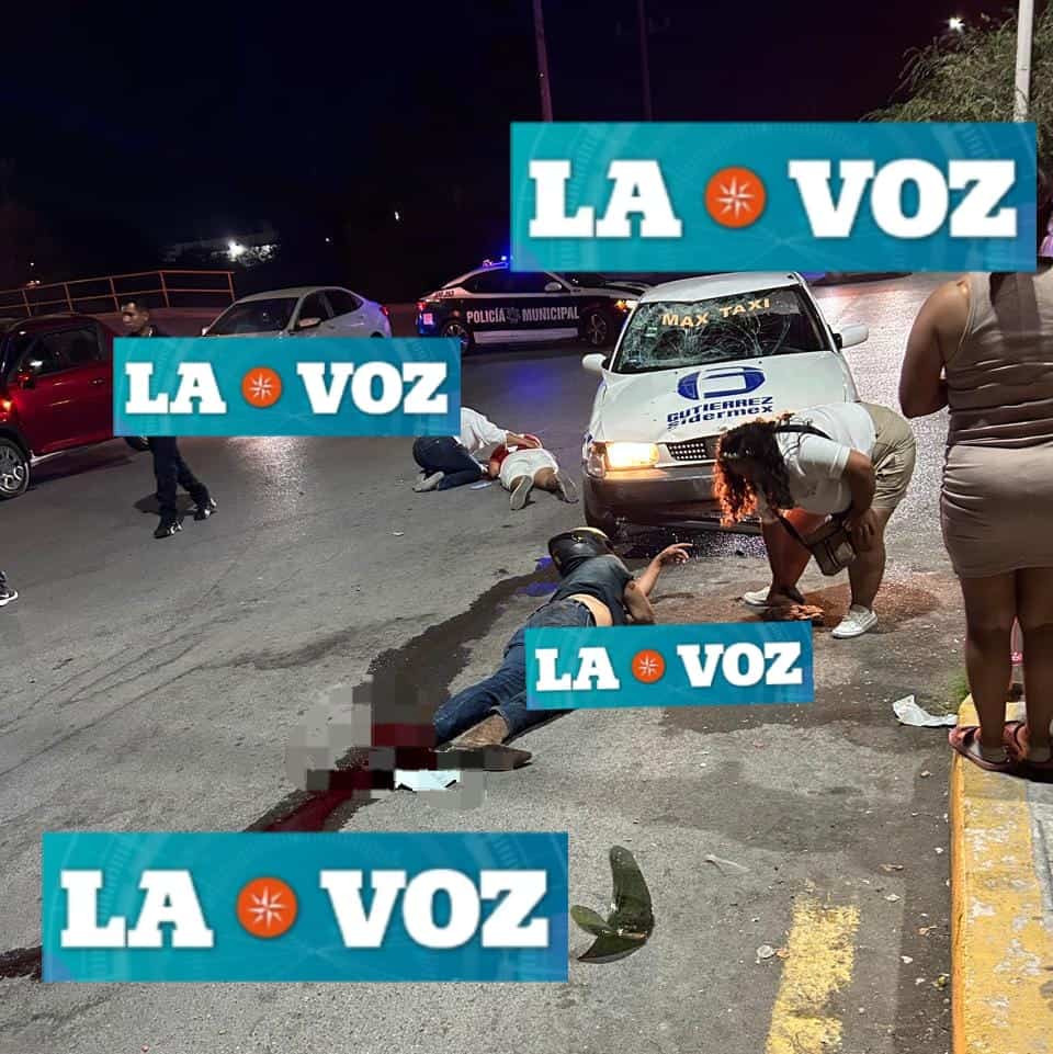 Se cercena un pie motociclista