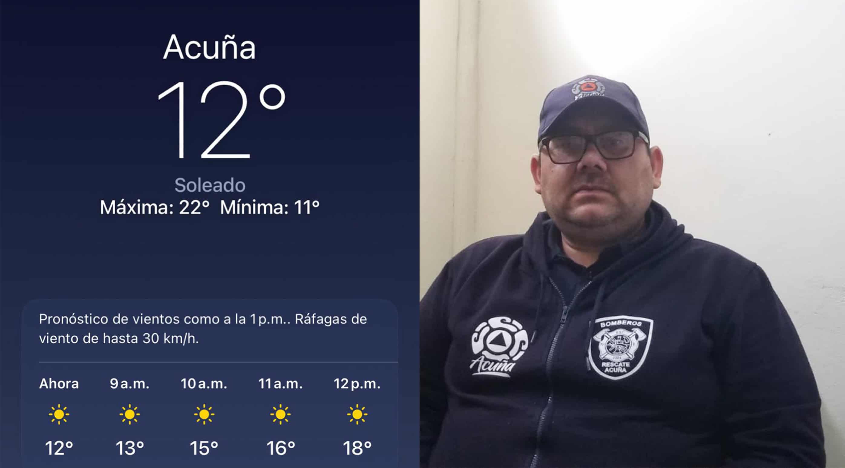 Frente frío número 11 deja descenso drástico de temperatura en Ciudad Acuña