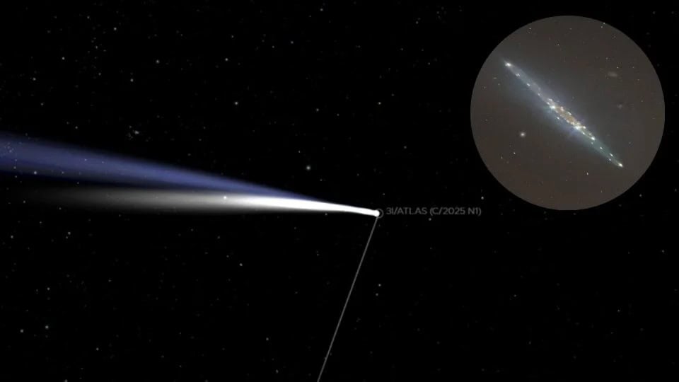 Cometa 3I ATLAS: cola brillante y aproximación al Sol