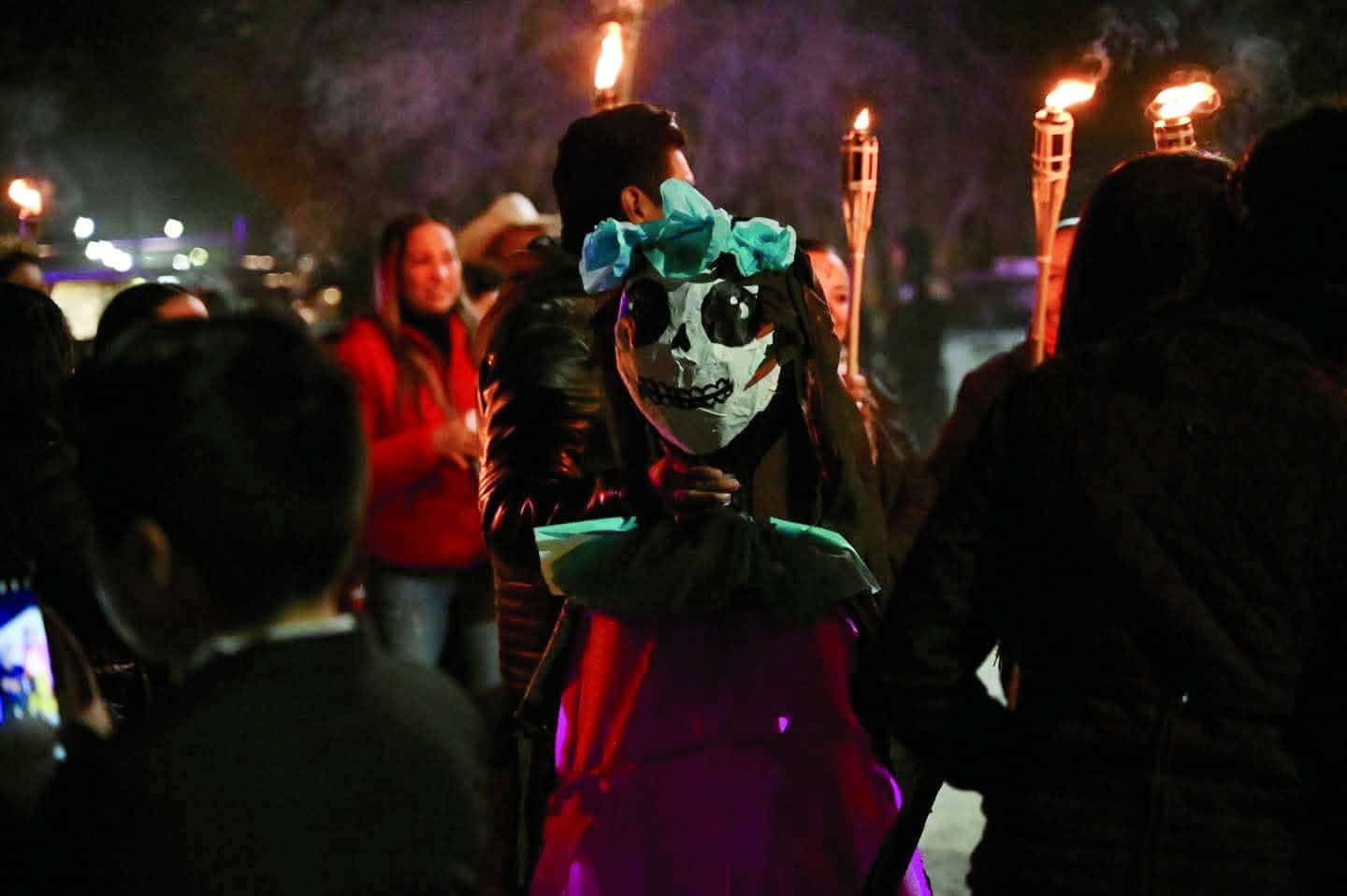 Evento Día de Muertos en Panteón El Refugio: catrinas y catrines presentes