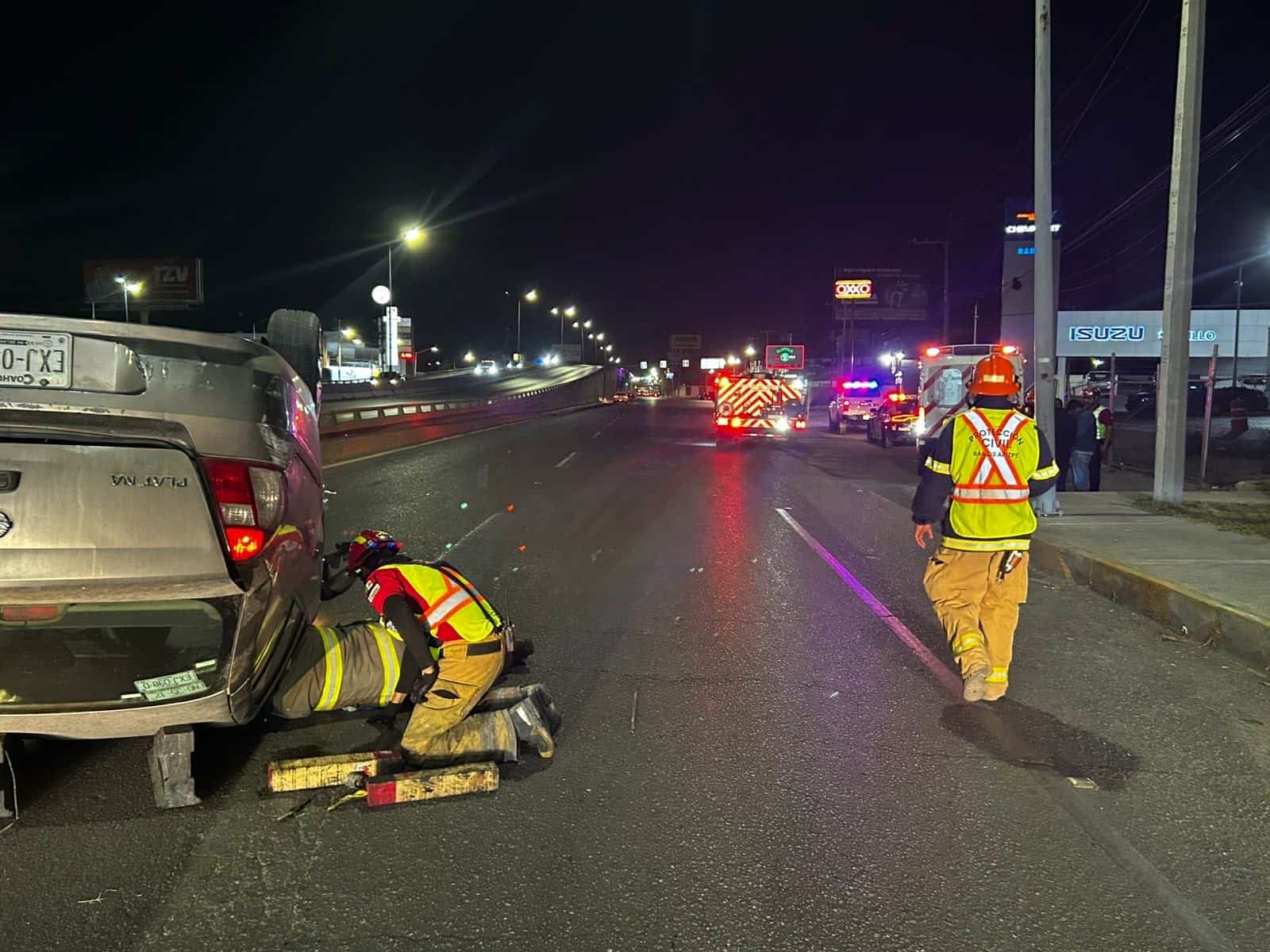 Accidente automovilístico deja herido a conductor en Coahuila