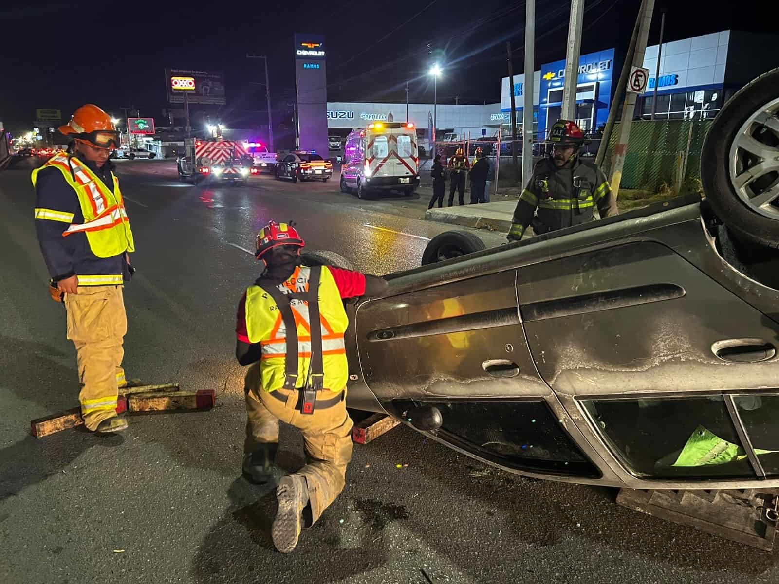 Accidente automovilístico deja herido a conductor en Coahuila