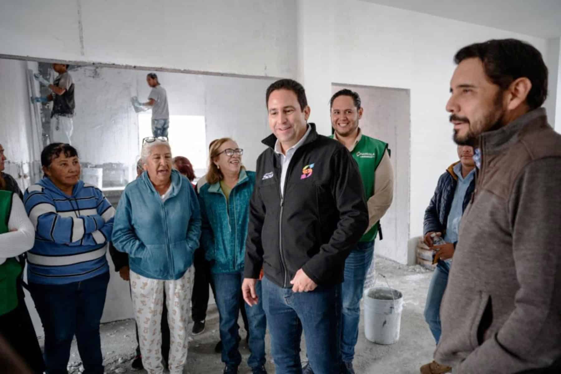 Construcción del Centro Comunitario en Saltillo registra 50% de avance