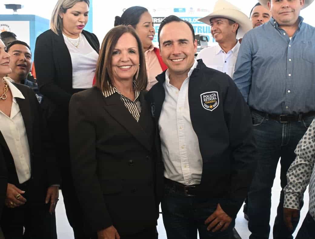 Sari Pérez Cantú y Manolo Jiménez refuerzan seguridad en Frontera, Coahuila