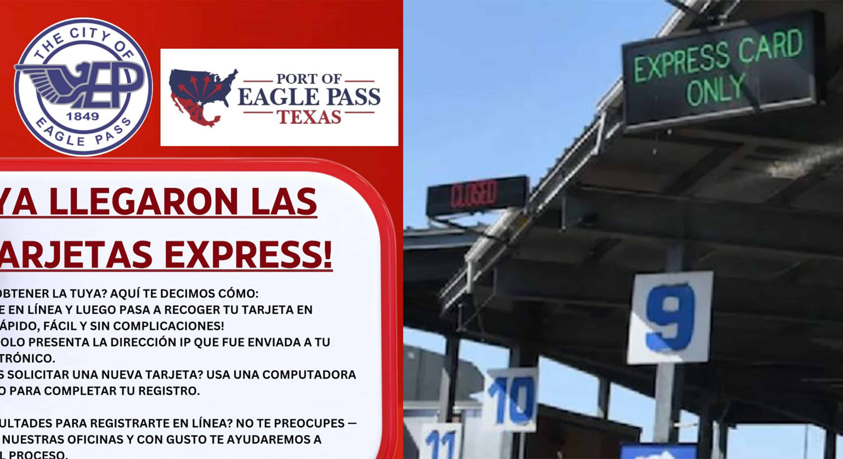Lanzan nuevas tarjetas express para agilizar cruces en Puentes Internacionales de Eagle Pass